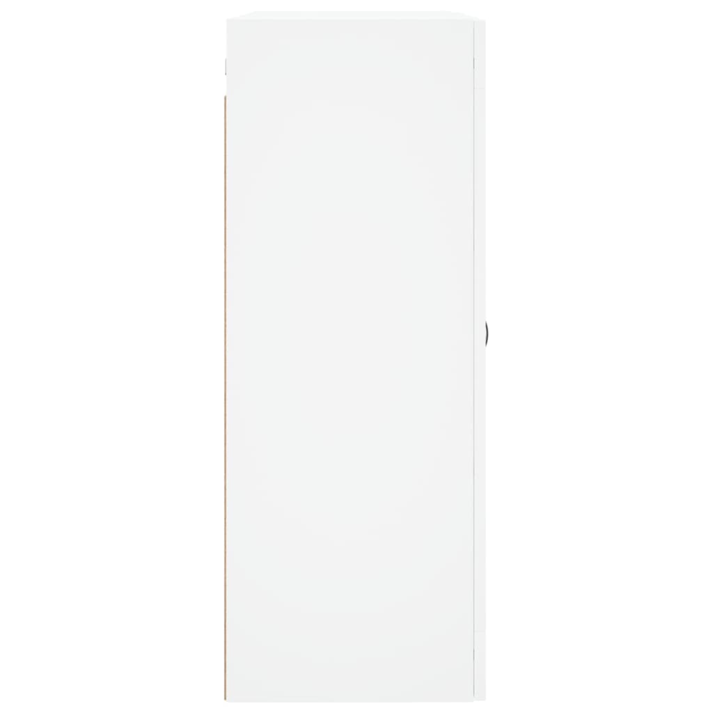 Wall Mounted Cabinet White 69.5x34x90 cm Engineered Wood
