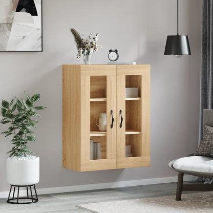 Wall Mounted Cabinet Sonoma Oak 69.5x34x90 cm Engineered Wood