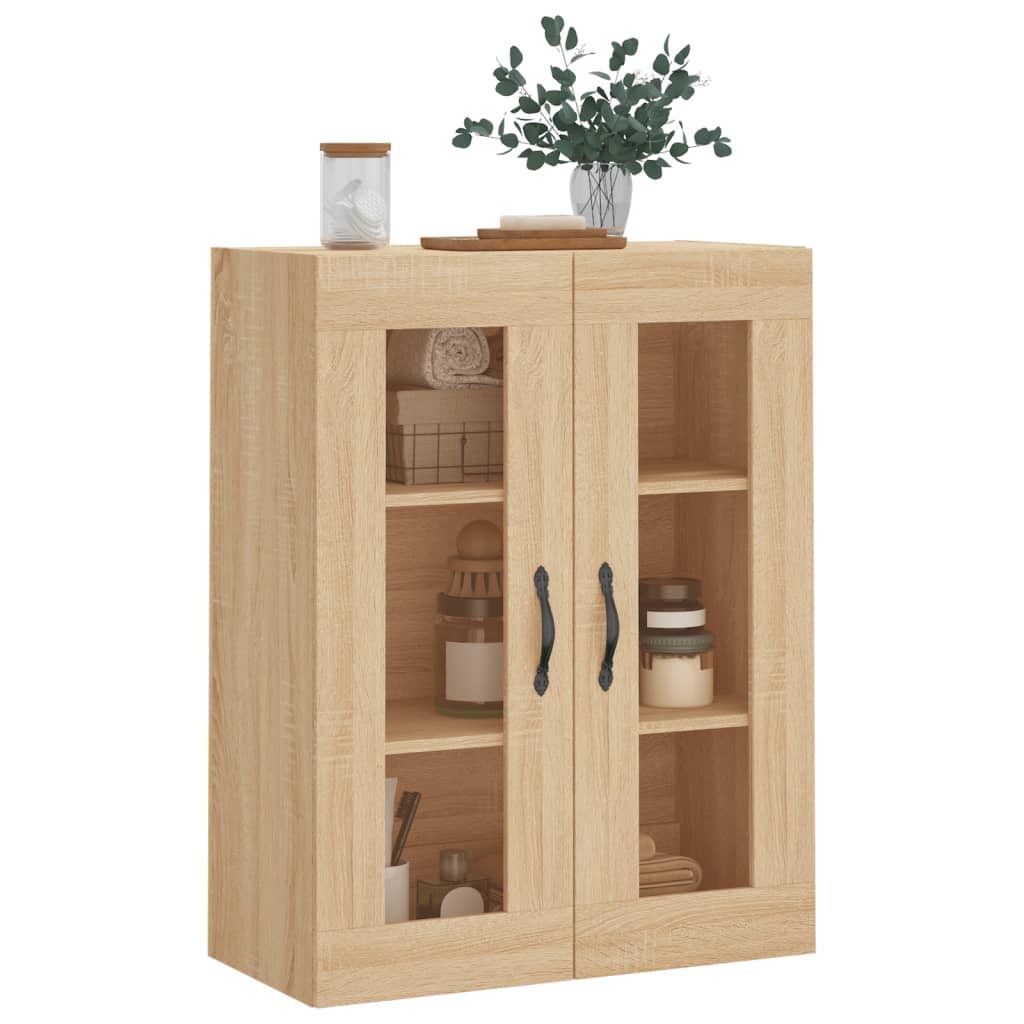 Wall Mounted Cabinet Sonoma Oak 69.5x34x90 cm Engineered Wood