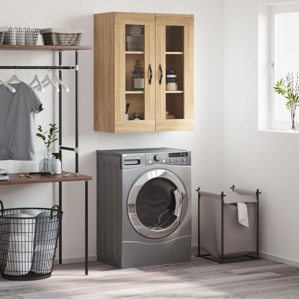 Wall Mounted Cabinet Sonoma Oak 69.5x34x90 cm Engineered Wood