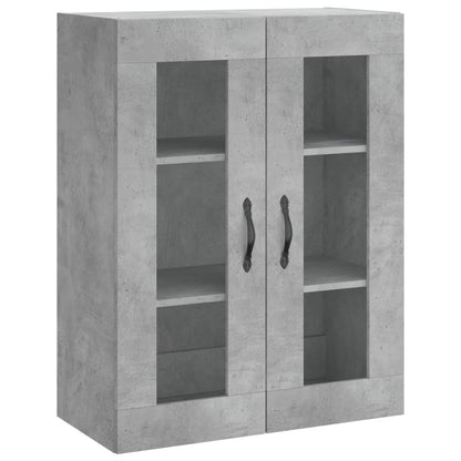 Wall Mounted Cabinet Concrete Grey 69.5x34x90 cm Engineered Wood