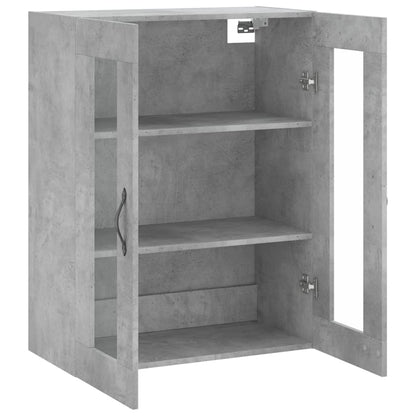 Wall Mounted Cabinet Concrete Grey 69.5x34x90 cm Engineered Wood