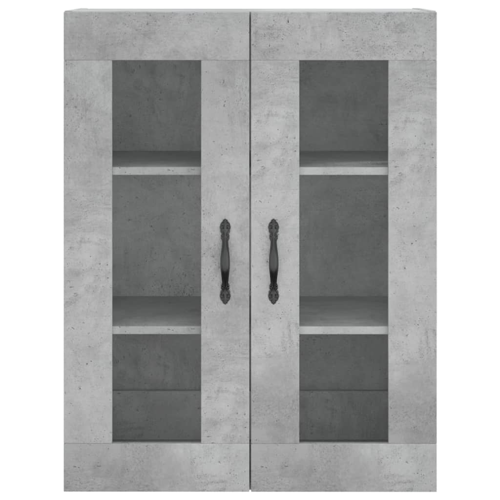 Wall Mounted Cabinet Concrete Grey 69.5x34x90 cm Engineered Wood