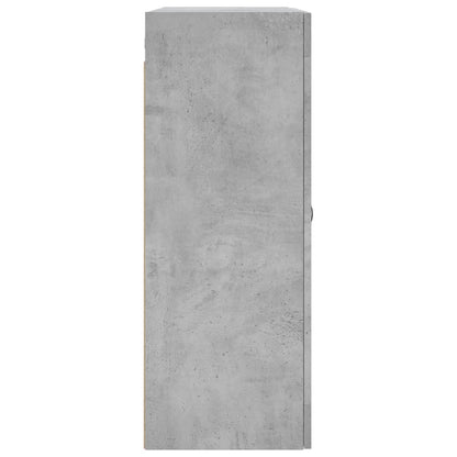 Wall Mounted Cabinet Concrete Grey 69.5x34x90 cm Engineered Wood