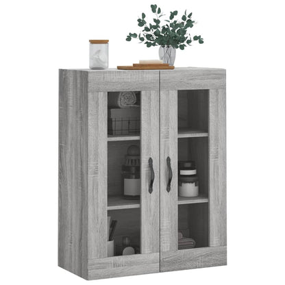 Wall Mounted Cabinet Grey Sonoma 69.5x34x90 cm Engineered Wood