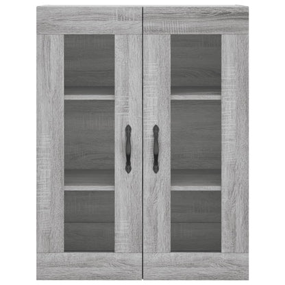 Wall Mounted Cabinet Grey Sonoma 69.5x34x90 cm Engineered Wood
