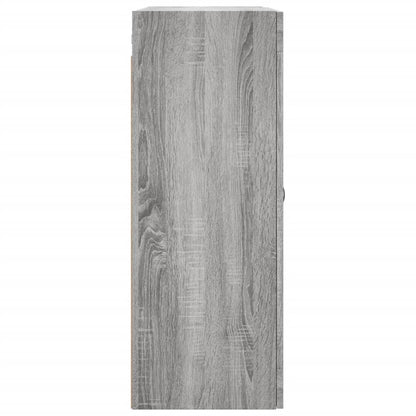 Wall Mounted Cabinet Grey Sonoma 69.5x34x90 cm Engineered Wood