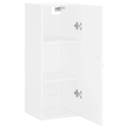 Wall Mounted Cabinet White 34.5x34x90 cm Engineered Wood