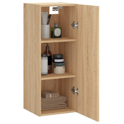 Wall Mounted Cabinet Sonoma Oak 34.5x34x90 cm Engineered Wood