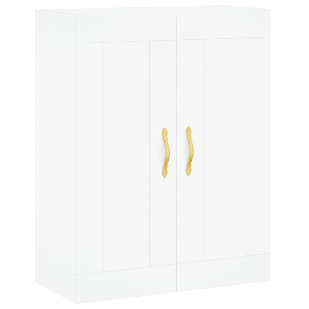 Wall Mounted Cabinet White 69.5x34x90 cm Engineered Wood