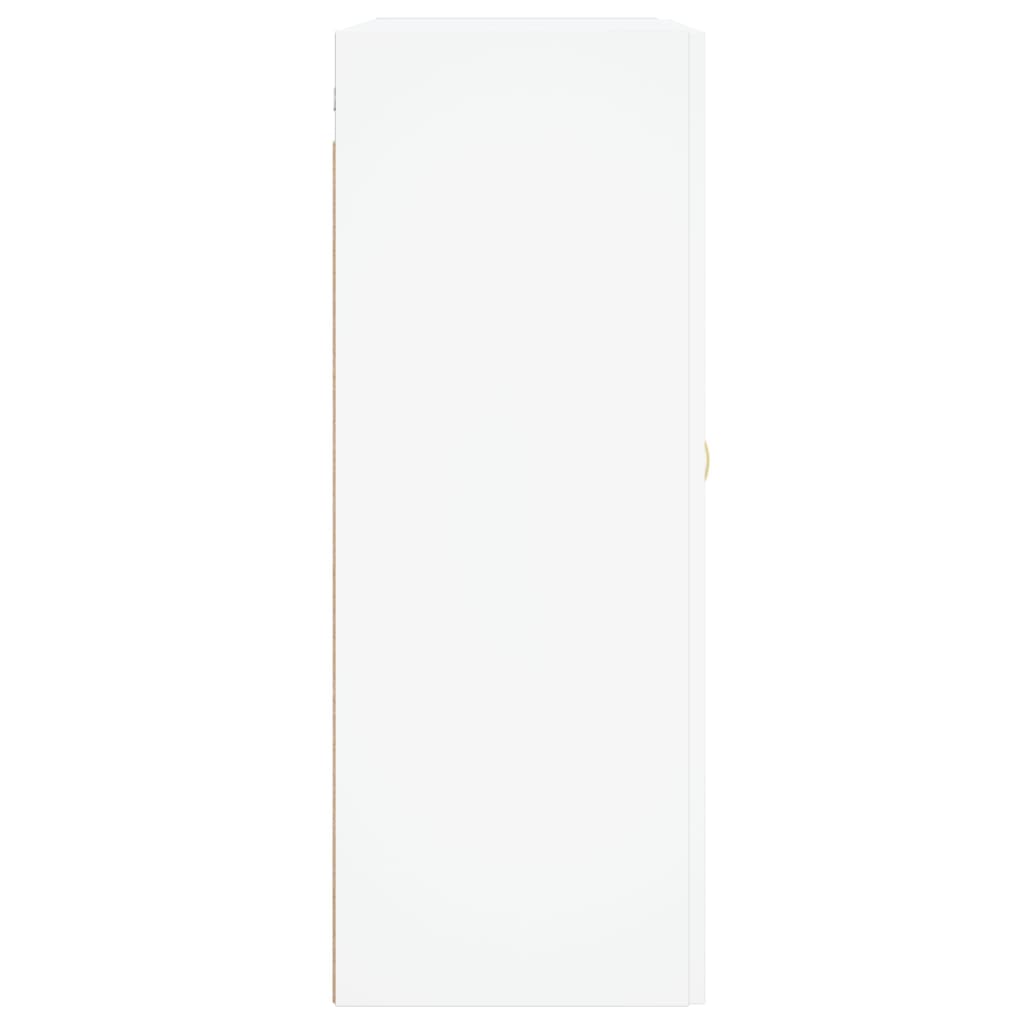 Wall Mounted Cabinet White 69.5x34x90 cm Engineered Wood