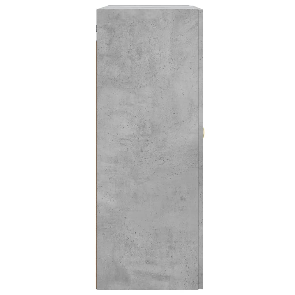 Wall Mounted Cabinet Concrete Grey 69.5x34x90 cm Engineered Wood