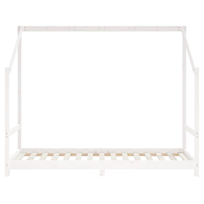 Kids Bed Frame White 90x190 cm Solid Wood Pine