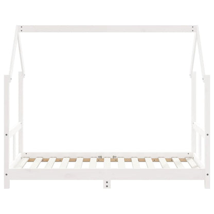 Kids Bed Frame White 80x160 cm Solid Wood Pine