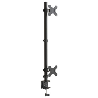 Dual Monitor Stand Black Steel VESA 75/100 mm