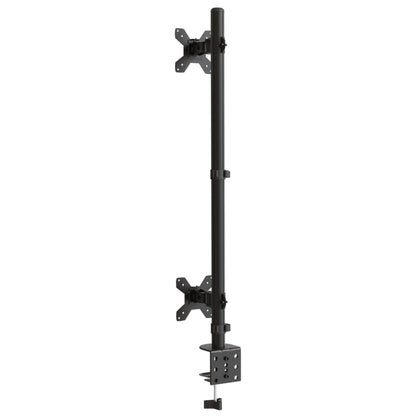 Dual Monitor Stand Black Steel VESA 75/100 mm