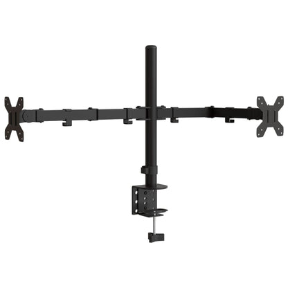 Dual Monitor Stand Black Steel VESA 75/100 mm