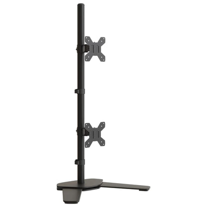Dual Monitor Stand Black Steel VESA 75/100 mm
