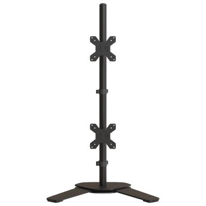 Dual Monitor Stand Black Steel VESA 75/100 mm