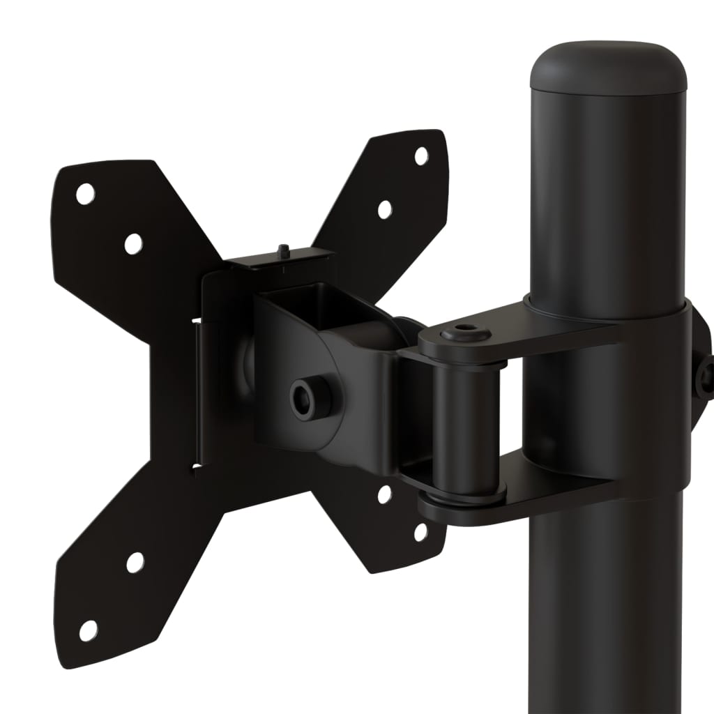 Dual Monitor Stand Black Steel VESA 75/100 mm
