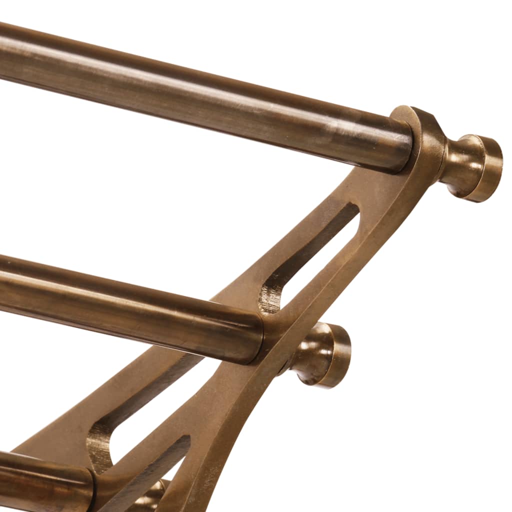 Luggage Rack with Coat Hangers Wall Mounted Aluminium