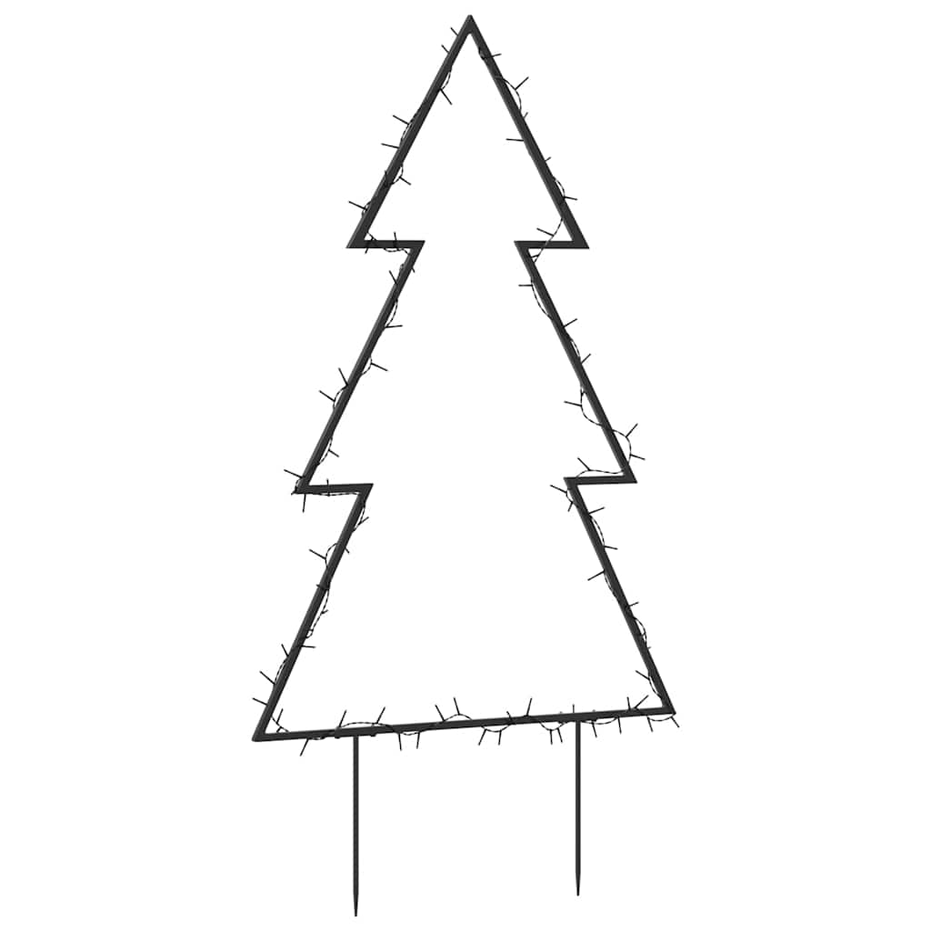 Christmas Light Decoration with Spikes Tree 80 LEDs 60 cm