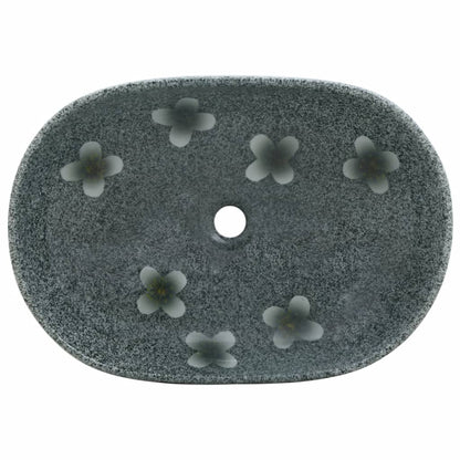 Countertop Basin Blue Oval 59x40x14 cm Ceramic
