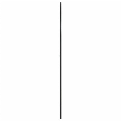 Wall Mirror Black 100x110 cm Arch Iron