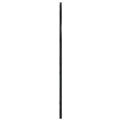 Wall Mirror Black 80x80 cm Arch Iron