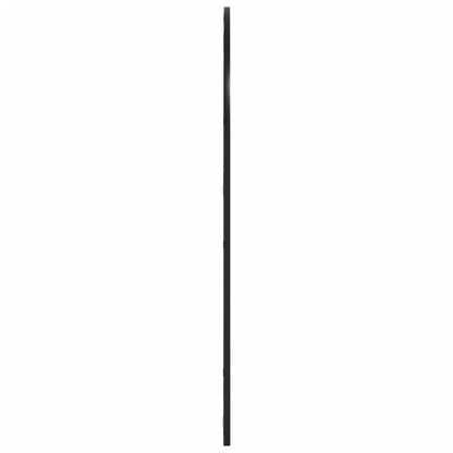 Wall Mirror Black 80x100 cm Arch Iron