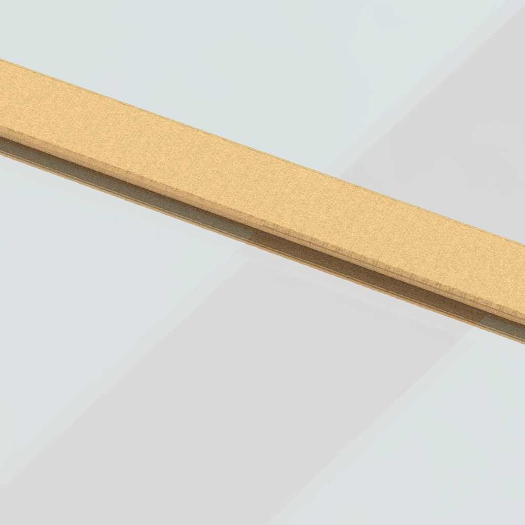 Sliding Door Gold 76x205 cm Clear ESG Glass and Aluminium