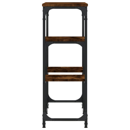 Console Table Smoked Oak 89.5x28x76 cm Engineered Wood