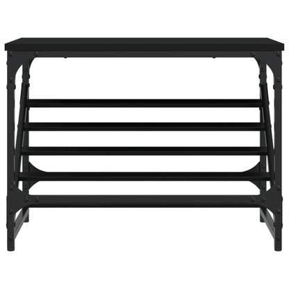 Shoe Rack Black 60x30x45 cm Engineered Wood