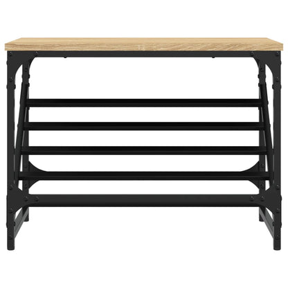 Shoe Rack Sonoma Oak 60x30x45 cm Engineered Wood