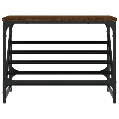 Shoe Rack Brown Oak 60x30x45 cm Engineered Wood
