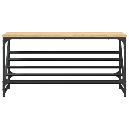 Shoe Rack Sonoma Oak 90x30x45 cm Engineered Wood