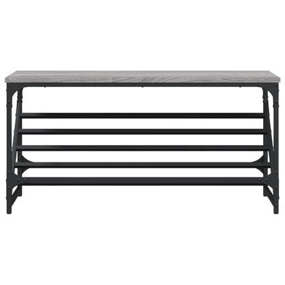 Shoe Rack Grey Sonoma 90x30x45 cm Engineered Wood