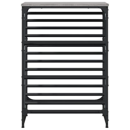 Shoe Rack Grey Sonoma 60x30x85 cm Engineered Wood