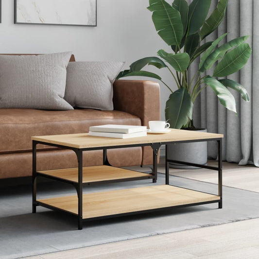 Coffee Table Sonoma Oak 90x49x40 cm Engineered Wood