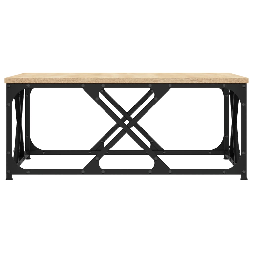 Coffee Table Sonoma Oak 70x70x30 cm Engineered Wood
