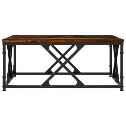 Coffee Table Smoked Oak 70x70x30 cm Engineered Wood