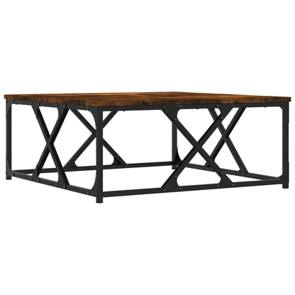 Coffee Table Smoked Oak 70x70x30 cm Engineered Wood