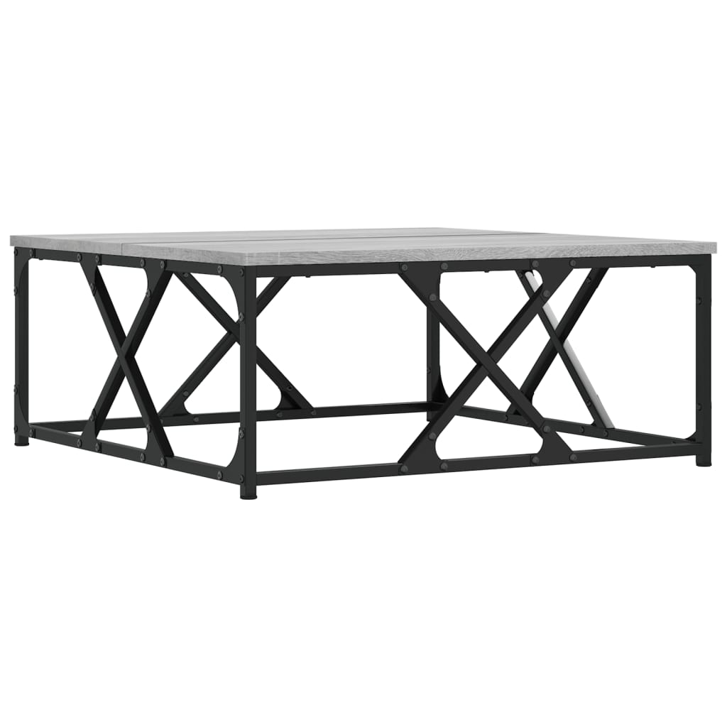 Coffee Table Grey Sonoma 70x70x30 cm Engineered Wood