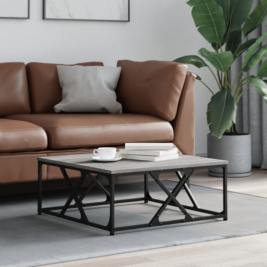 Coffee Table Grey Sonoma 70x70x30 cm Engineered Wood