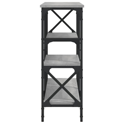 Console Table Grey Sonoma 150x29x76.5 cm Engineered Wood