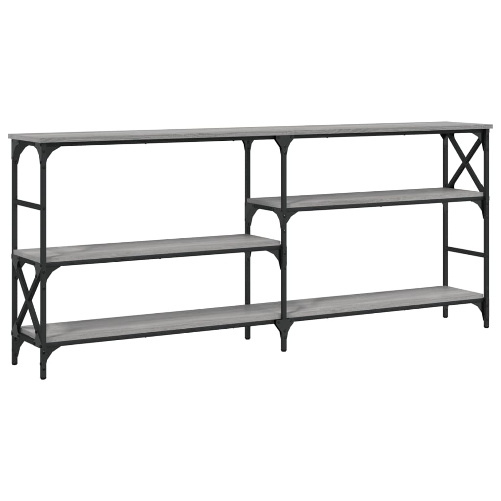 Console Table Grey Sonoma 180x29x76.5 cm Engineered Wood