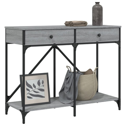 Console Table Grey Sonoma 100x39x78.5 cm Engineered Wood