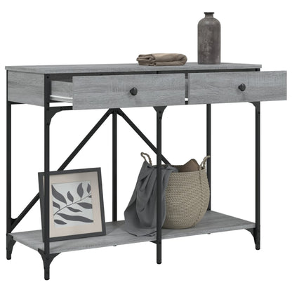 Console Table Grey Sonoma 100x39x78.5 cm Engineered Wood