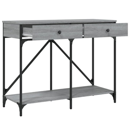 Console Table Grey Sonoma 100x39x78.5 cm Engineered Wood
