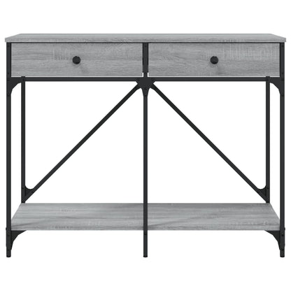 Console Table Grey Sonoma 100x39x78.5 cm Engineered Wood